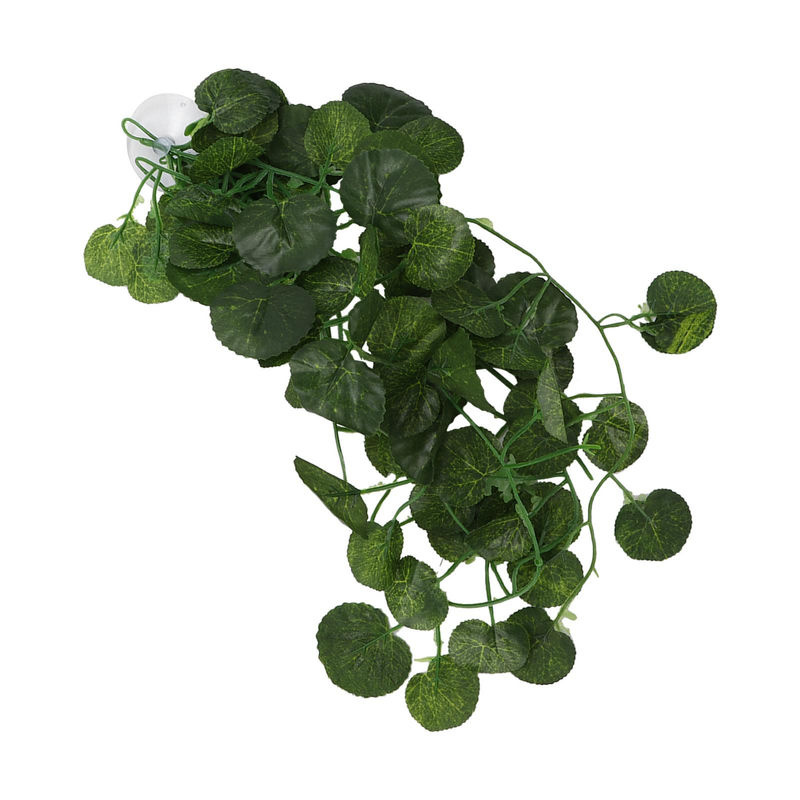 Tooarts Künstliche Rankenpflanze Grün als hängende Dekoration für Reptilien-Terrarien und Regenwald-Boxen - Bild 3