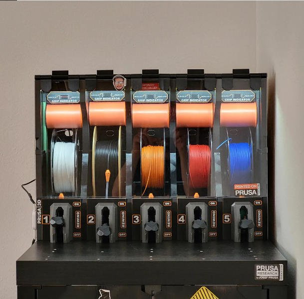 Prusa MK3S/MK4 MMU3 Upgrade-Kit All-in-One Filament-Management-System mit 5-Spulen-Speicher und Feed-Assistent - Bild 1
