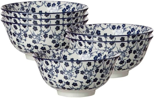 Ritzenhoff & Breker Müslischalen Royal Sakura aus Porzellan, Multicolour, 6er Set, Durchmesser: 15,5 cm - Bild 1