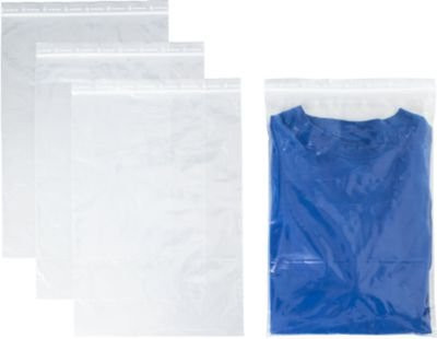 S&Z Druckverschlussbeutel aus Polypropylen, transparent, B: 28 cm, H: 40 cm, 50 µm, 1000 Stück - Bild 1