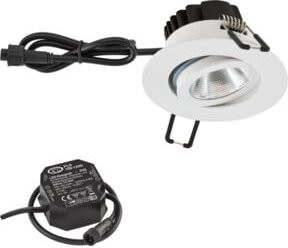 EVN Lichttechnik P-LED Deckeneinbauleuchte PC650N60102, 6W LED, Warmweiß 3000K, IP65, Weiß - Bild 1