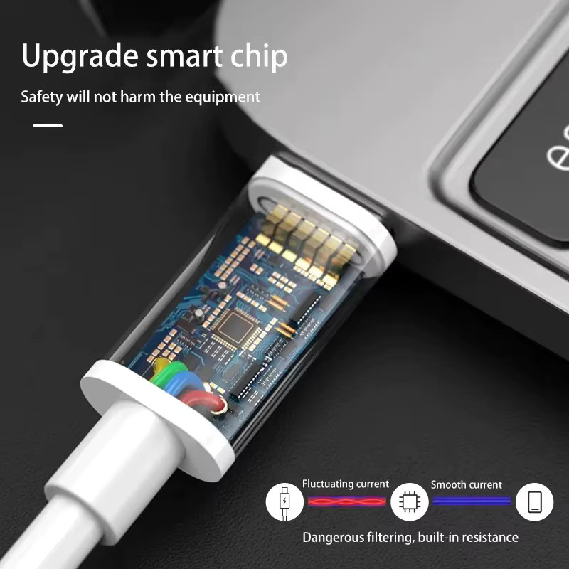 NNBILI 3er-Pack USB-C zu USB-C Schnellladekabel PD 100W Datenkabel in Weiß, Länge: 1 m und 2 m - Bild 2