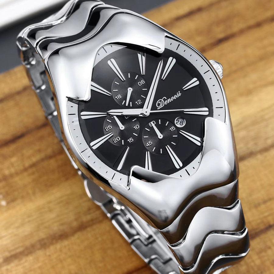 STARPERISH Armbanduhr Quarz, Edelstahl, Silber, Herren - Bild 2