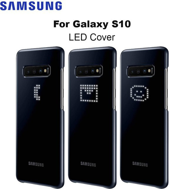 Samsung Galaxy S10 Clear View Cover Schutzhülle mit LED für SM-G9730 in Schwarz und Transparent - Bild 1