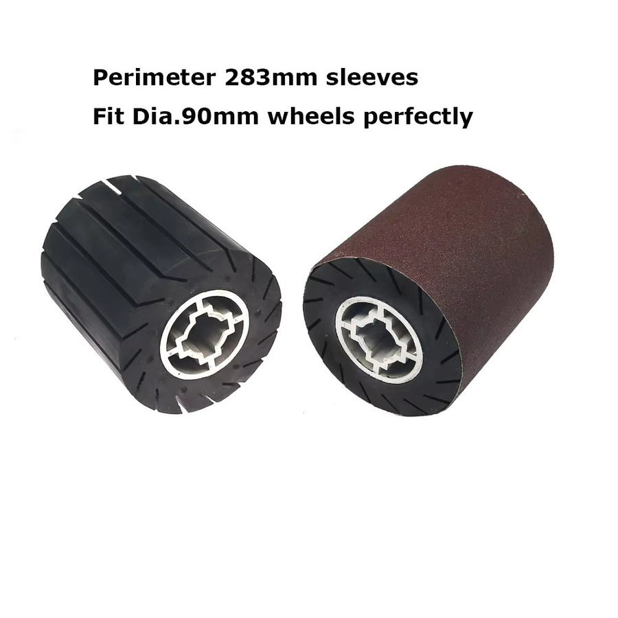 Remoba Schleifhülsen aus Vliesstoff zum Polieren und Schleifen, Multicolor, Durchmesser: 100 mm, Höhe: 283 mm und 90 mm - Bild 2