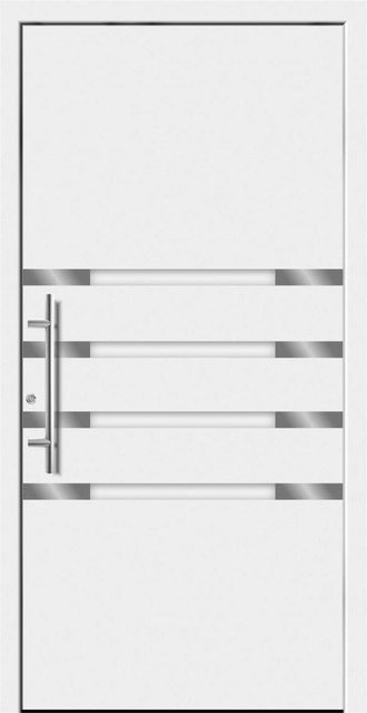 Splendoor Moderno Aluminium-Haustür mit Glaseinsatz, Weiß, B/H: 110 x 210 cm, Anschlag Links - Bild 1