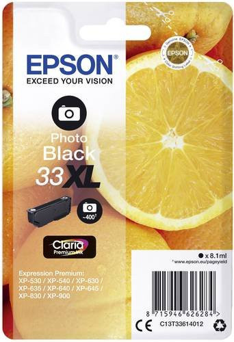 Epson Druckerpatrone T3361 33XL Original Foto Orange und Schwarz Inkjet Tintenpatrone - Bild 1