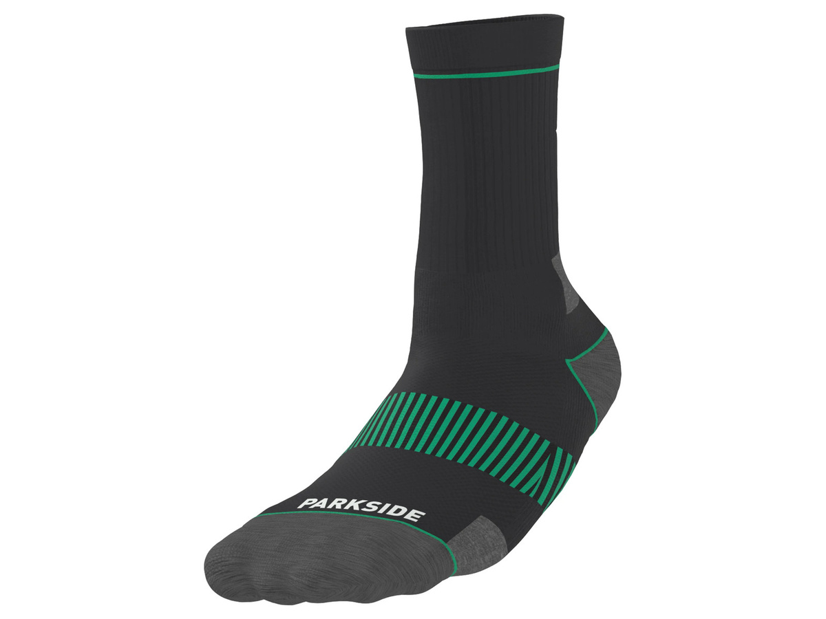 Parkside Herren Arbeitssocken 5er Pack in Schwarz und Grau, Größe 43-46 - Bild 2