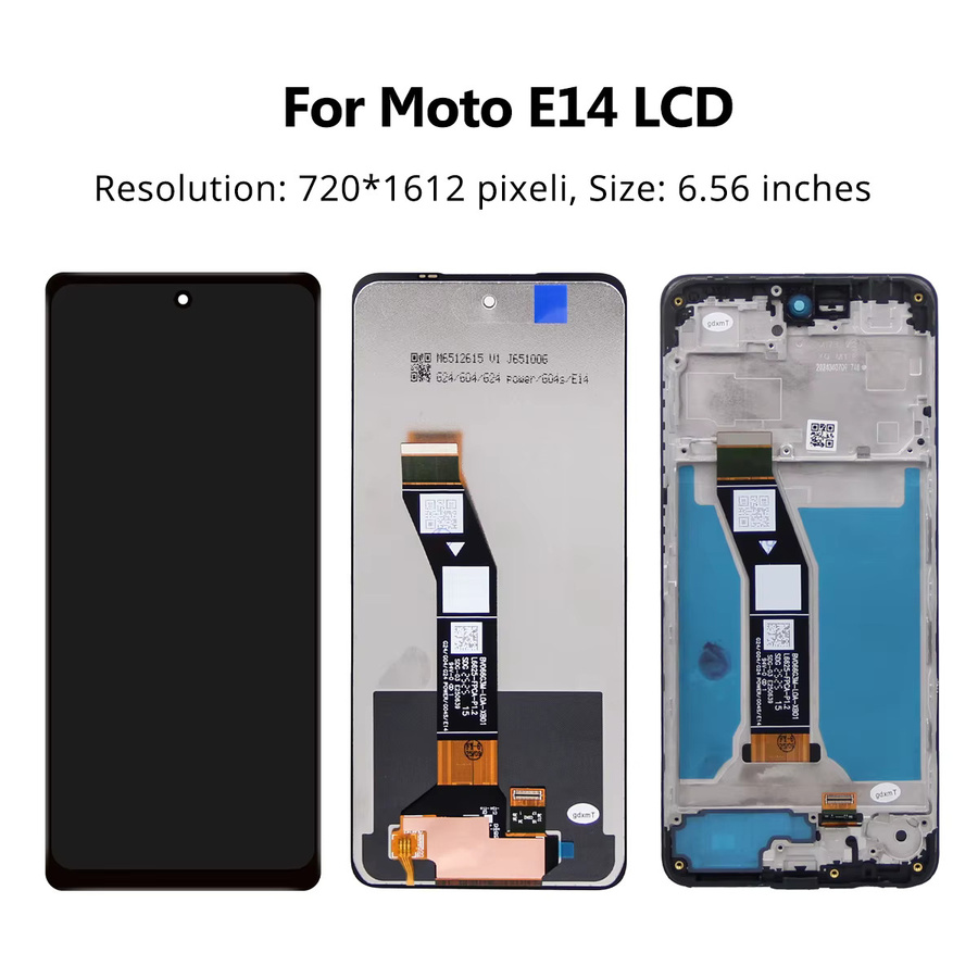 Motorola Moto E14 LCD Touch Screen Ersatzteil mit Rahmen in Schwarz (6,56 Zoll IPS) - Bild 3