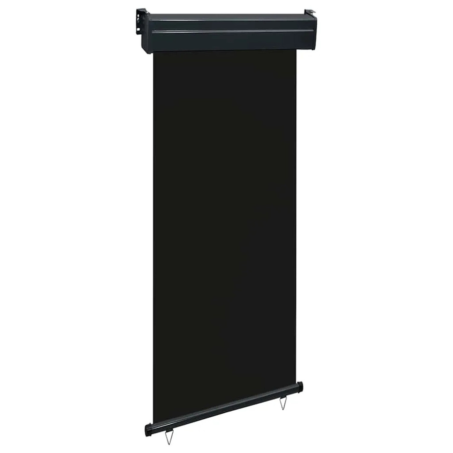 Furnicato Balkon-Seitenmarkise aus Polyester in Schwarz, Breite: 85 cm, Höhe: 250 cm - Bild 2