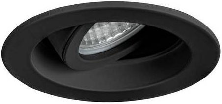 Brumberg Einbauleuchte Halogen Schwarz aus Aluminium mit Glas und verstellbarem Lichtstrahl GX5.3 50W - Bild 1