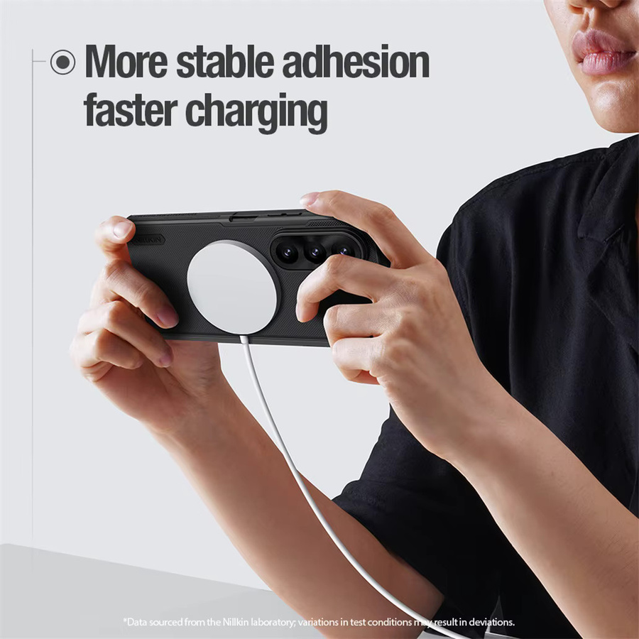 NILLKIN Frosted Shield MagSafe Hülle für Samsung Galaxy Z Fold 8 Ultra, Stoßfeste Magnetische Schutzhülle, Transparent - Bild 3