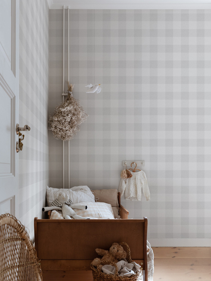 Sandberg Wallpaper Lykke Non-Woven Tapete in Mineral Grey mit skandinavischem Design - Bild 2