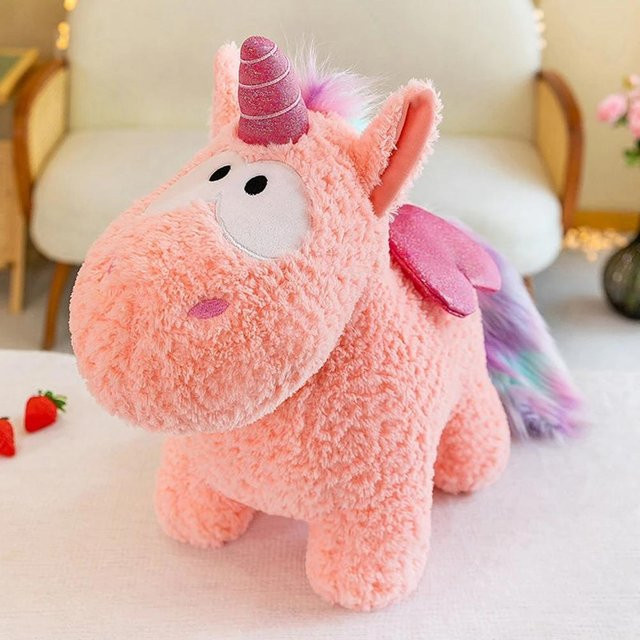 Einhorn Plüschtier, Kissen, 30cm, braun, ab 3 Jahren - Bild 1