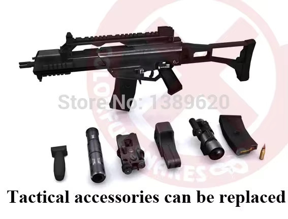 GRAPMAN G36c Angriffspistole, 3D-Papiermodell, 1:1, Lernspielzeug - Bild 3
