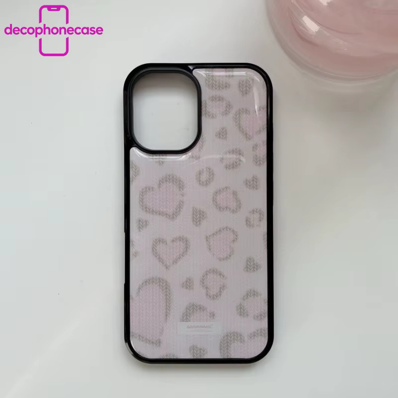DecoPhone Handyhülle mit Leopardenmuster und Herz in Pink für iPhone 11 bis iPhone 17 Pro Max - Bild 2