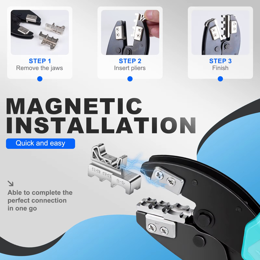 WOZOBUY 9-Zoll-Crimpzangen-Set für elektrische Anschlüsse und Elektronik - Bild 4