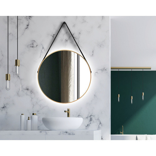 TALOS LED-Schminkspiegel rund in Gold, Durchmesser: 80 cm - Bild 3