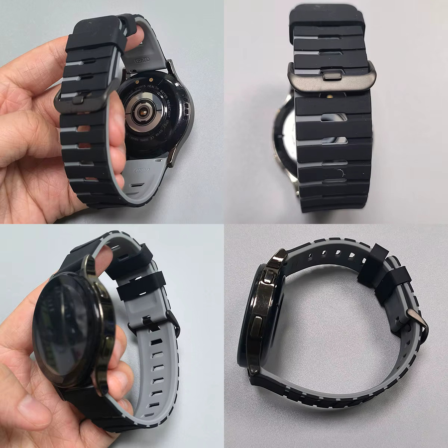 Huawei Uhrenarmband Silikon, Schwarz - Bild 4