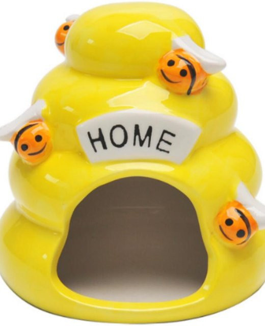 Yiran Furniture Keramik-Hamsternest in Hellgelb als Schlafnest für kleine Tiere - Bild 1
