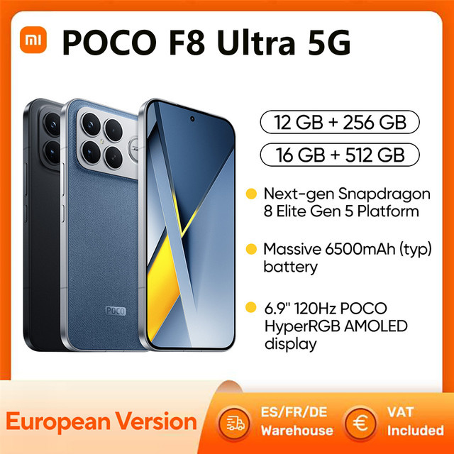 Xiaomi POCO F8 Ultra 5G Smartphone Schwarz 512 GB mit 6,9 Zoll Display und NFC - Bild 1