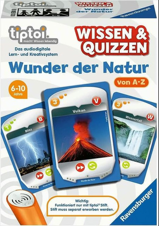 Ravensburger tiptoi Wunder der Natur, Quizspiel, ab 6 Jahren