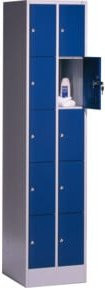 C+P Schließfachschrank Intro mit 10 Fächern, Front Enzianblau und Korpus Lichtgrau, H x B x T: 195 x 62 x 50 cm - Bild 1