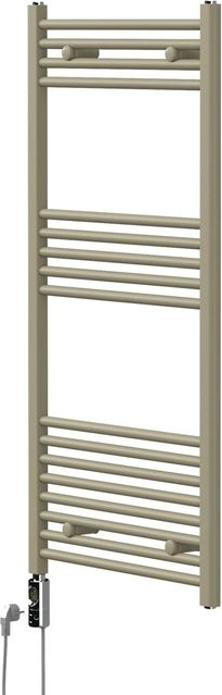 LuxeBath Elektrischer Handtuchheizkörper 600W in Beige, Gerade mit Seitenanschluss, B: 60 cm, H: 120 cm - Bild 1