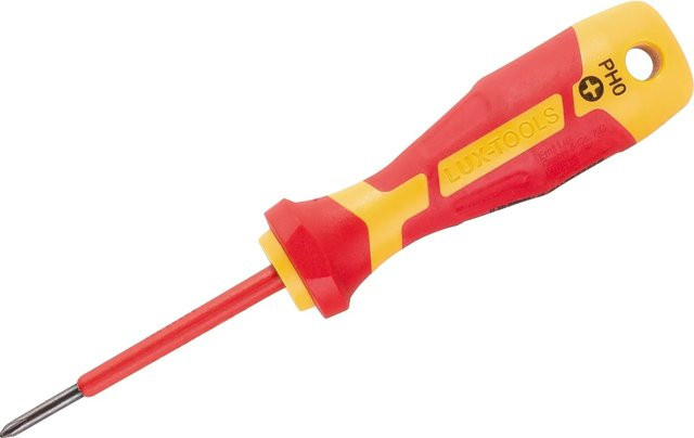 LUX-TOOLS VDE-Schraubendreher Professional PH0 x 60 mm in Rot - Bild 1