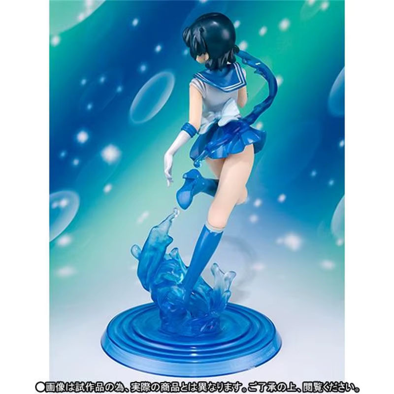 Bandai Sailor Moon Kristall Sailor Mercury Mizuno Ami Action Figure Statue aus PVC in Blau, Höhe: 17 cm - Bild 3
