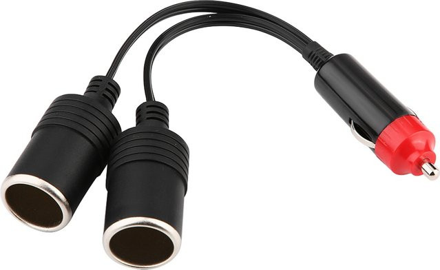 YOUTHINK 2-Wege-Autoladegerät als Zigarettenanzünder-Splitter und Adapter in Schwarz - Bild 1