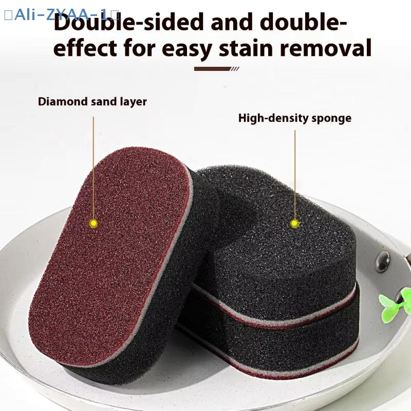 JETTING Magic Sponge Doppelseitige Reinigungsbürste für Geschirr und Töpfe, Schwarz - Bild 3