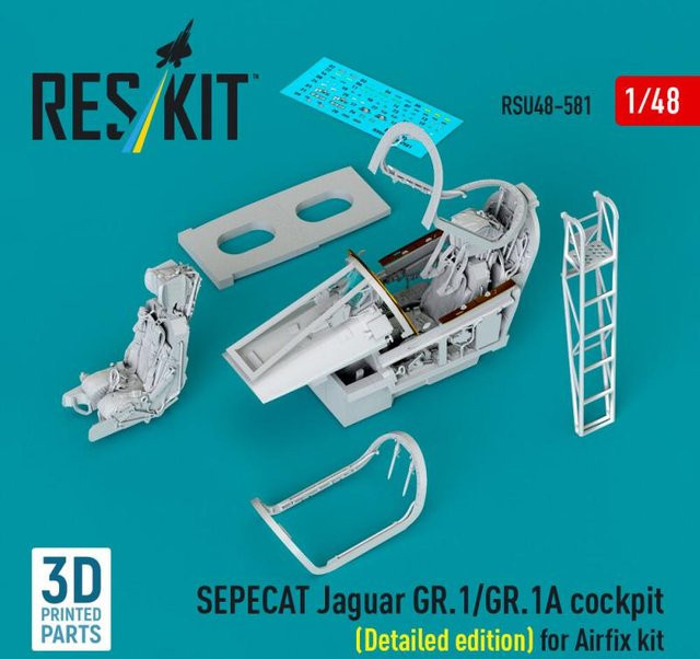Airfix SEPECAT Jaguar GR.1/GR.1A Cockpit, Detailed edition, 3D Printed - Bild 1