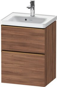 Duravit Waschtischunterschrank D-Neo in Braun Matt mit 1 Schrank, B/T/H: 48,4 x 37,2 x 62,5 cm - Bild 1