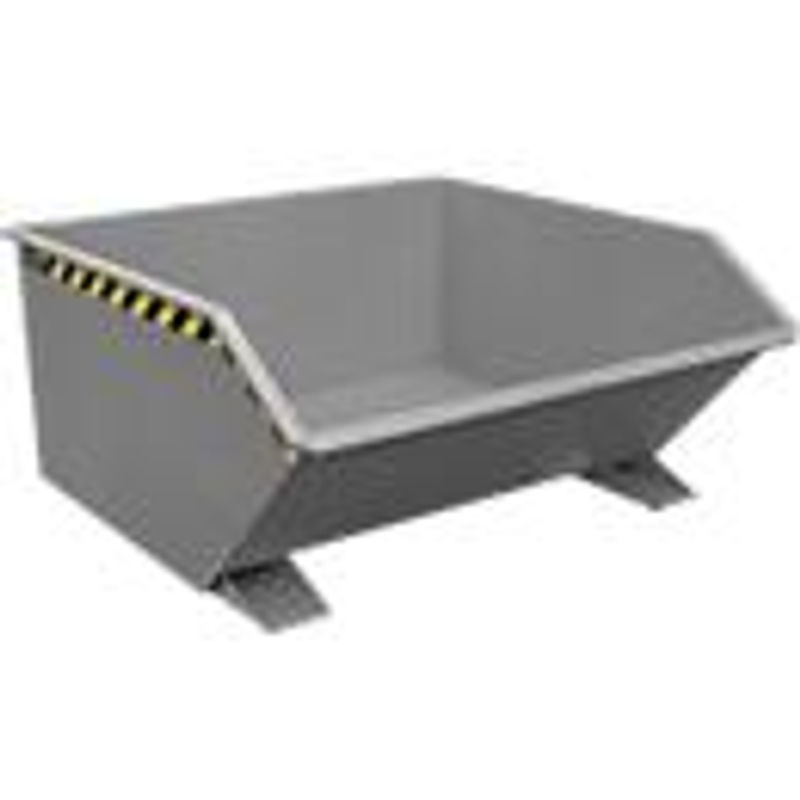 Kippbehälter Typ GU von Bauer, 750 Liter, grau, B/T/H: 128,0 x 68,0 x 75,0 cm - Bild 3