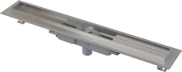 AlcaDrain APZ1106 Edelstahl Duschrinne mit Geruchsverschluss in Silber, Breite: 85 cm - Bild 1