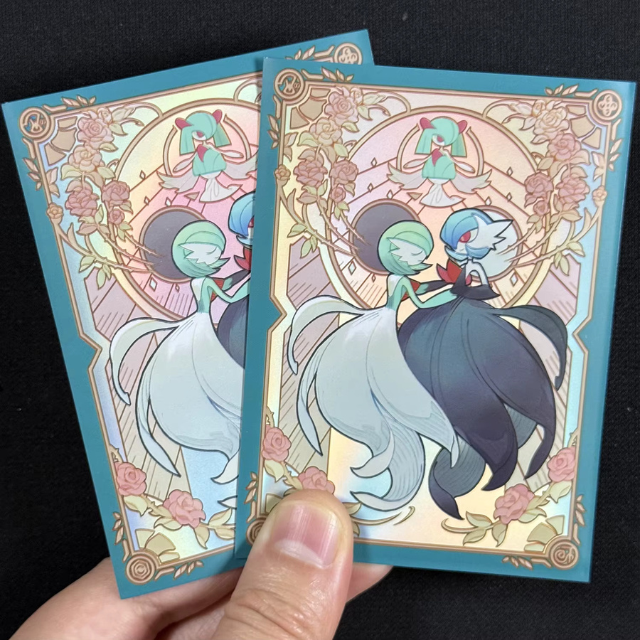 TAKARA TOMY Gardevoir Kartenhüllen, 60 Stück, Pokémon, Holographische Folienhüllen - Bild 1