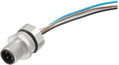 Weidmüller Sensor-Aktor-Einbausteckverbinder M12 Stecker in Silber, 5-polig - Bild 1