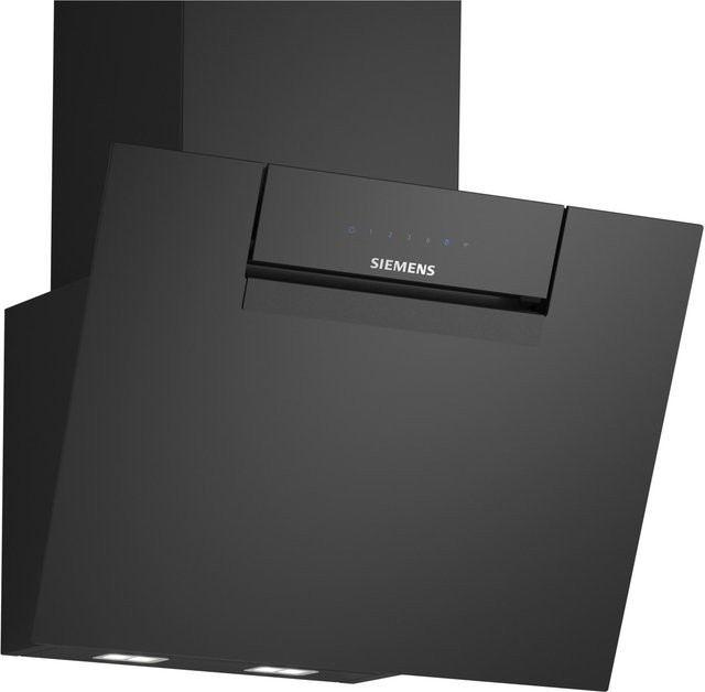 Bosch LC67KFN60 iQ300 Kopffreie Dunstabzugshaube in Schwarz mit Smart Home Integration und App-Steuerung, Wandmontage, Breite: 60,0 cm, Tiefe: 51,0 cm, Höhe: 31,7 cm - Bild 1