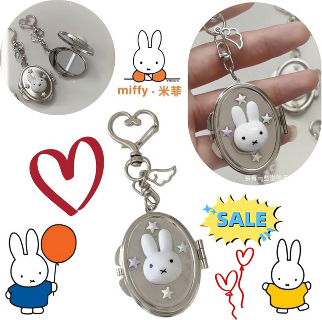 Miffy Anhänger Metall, Klappspiegel, Unisex - Bild 1