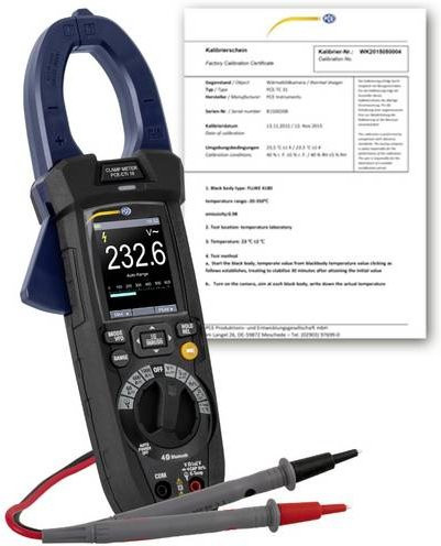 PCE Instruments PCE-CTI 10-ICA Digitale Stromzange mit Datenlogger und KFZ-Messfunktion, Blau, IP65 Strahlwassergeschützt, Kalibriert nach ISO - Bild 1