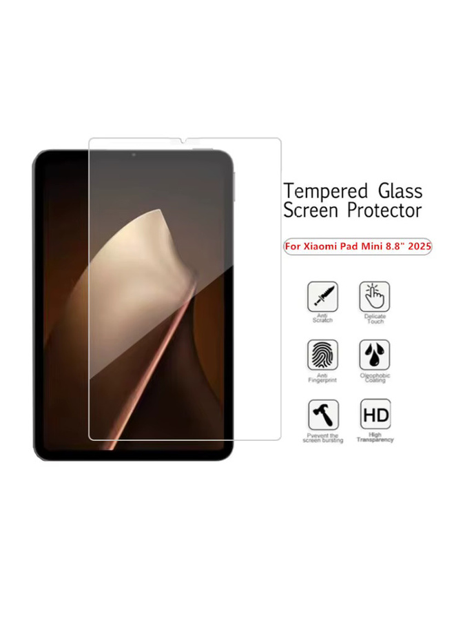 2er-Pack gehärtete Glasfolie für Xiaomi Pad Mini und Redmi K Pad 8,8 Zoll 2025, transparenter Displayschutz gegen Kratzer - Bild 7