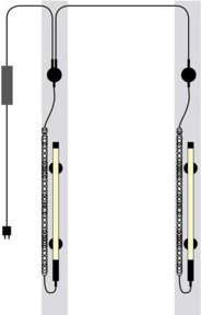 SCANGRIP LINE LIGHT 2-POST Lineare Arbeitsleuchte