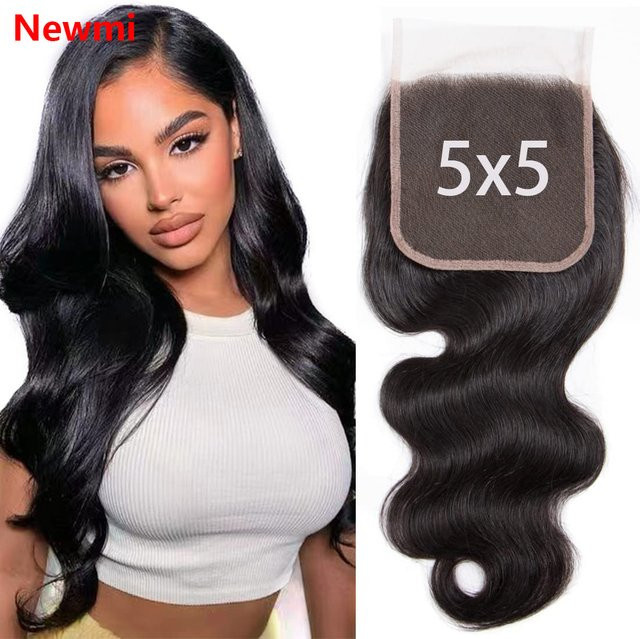 Newmi Echthaar Extensions, Brasilianisches Echthaar, Schwarz - Bild 1