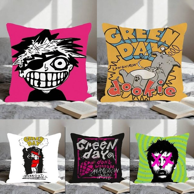 G-Green D-DAY Kissenbezug aus Polyester mit Grafikdesign, quadratisch, Breite: 40 cm, Höhe: 40 cm, Tiefe: 40 cm - Bild 1