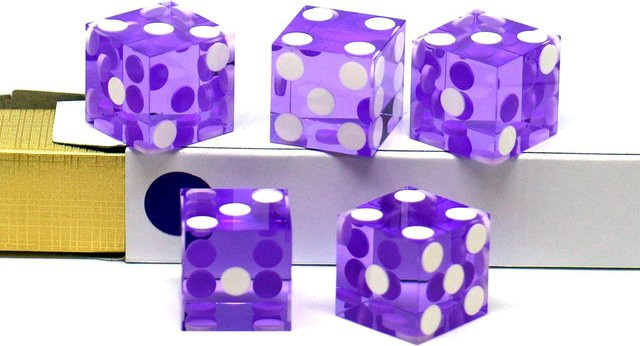 5 Stück D6 Acryl Rechtwinklige Würfel Brettspiel Würfel Set - Bild 1
