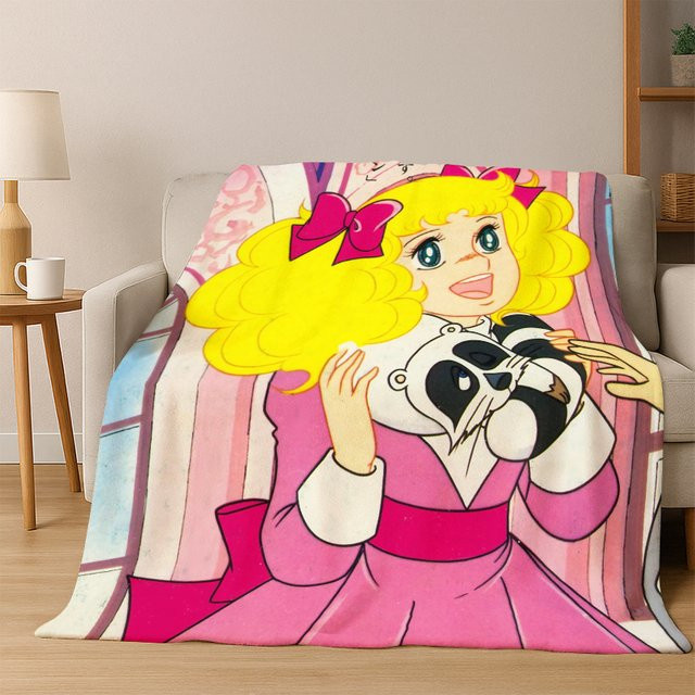 Faviora Flanelldecke Candy Candy Girl Cartoon Anime Design, weiche und warme Decke in Multicolour, B/T: 90 x 75 cm - Bild 1