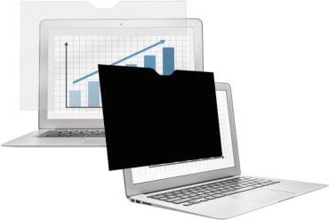 Fellowes PrivaScreen Blickschutzfilter für 14 Zoll Monitore im Format 16:9, Schwarz - Bild 1