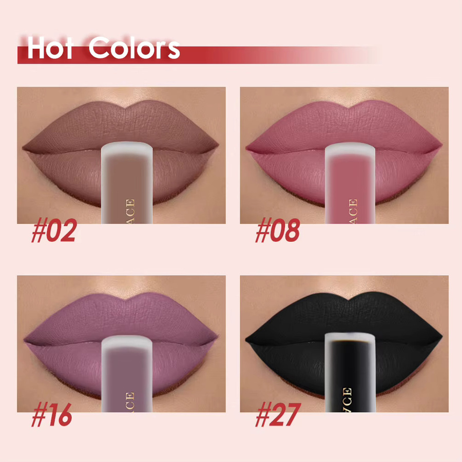 QiBest Liquid Lipstick Nude, Ultra Matte, Damen - Bild 3
