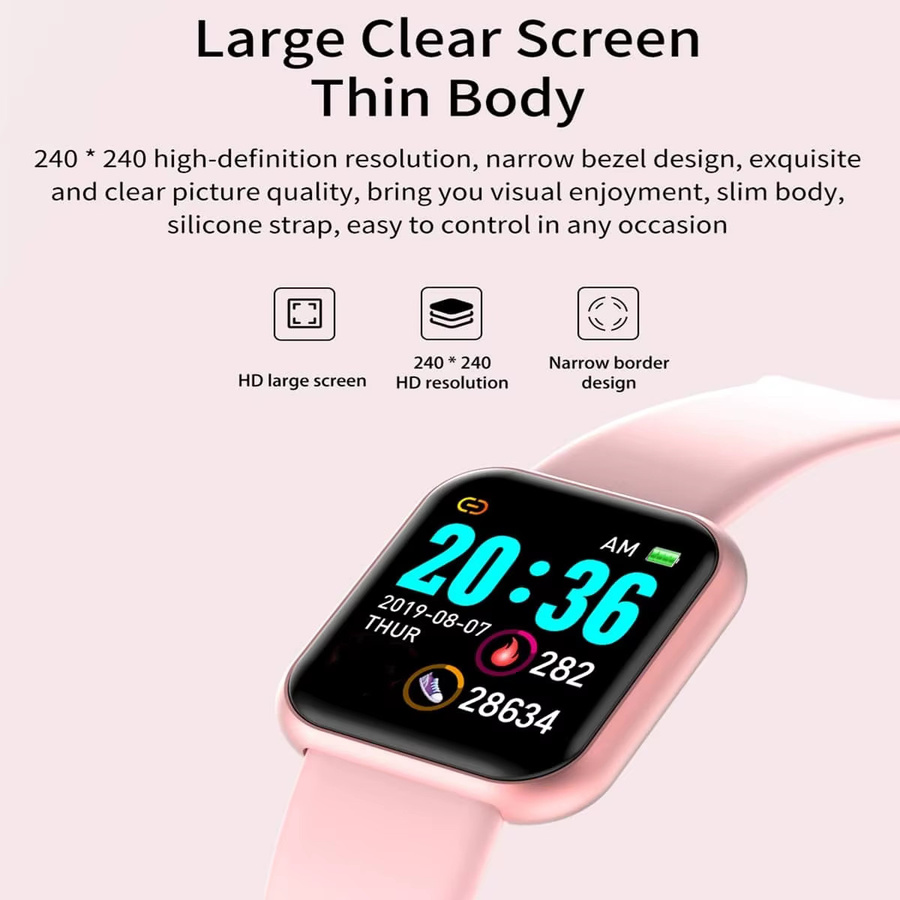CHAONB D13 Smartwatch für Damen und Herren mit Bluetooth, Musikplayer und Schlaf-Tracking in Schwarz - Bild 4